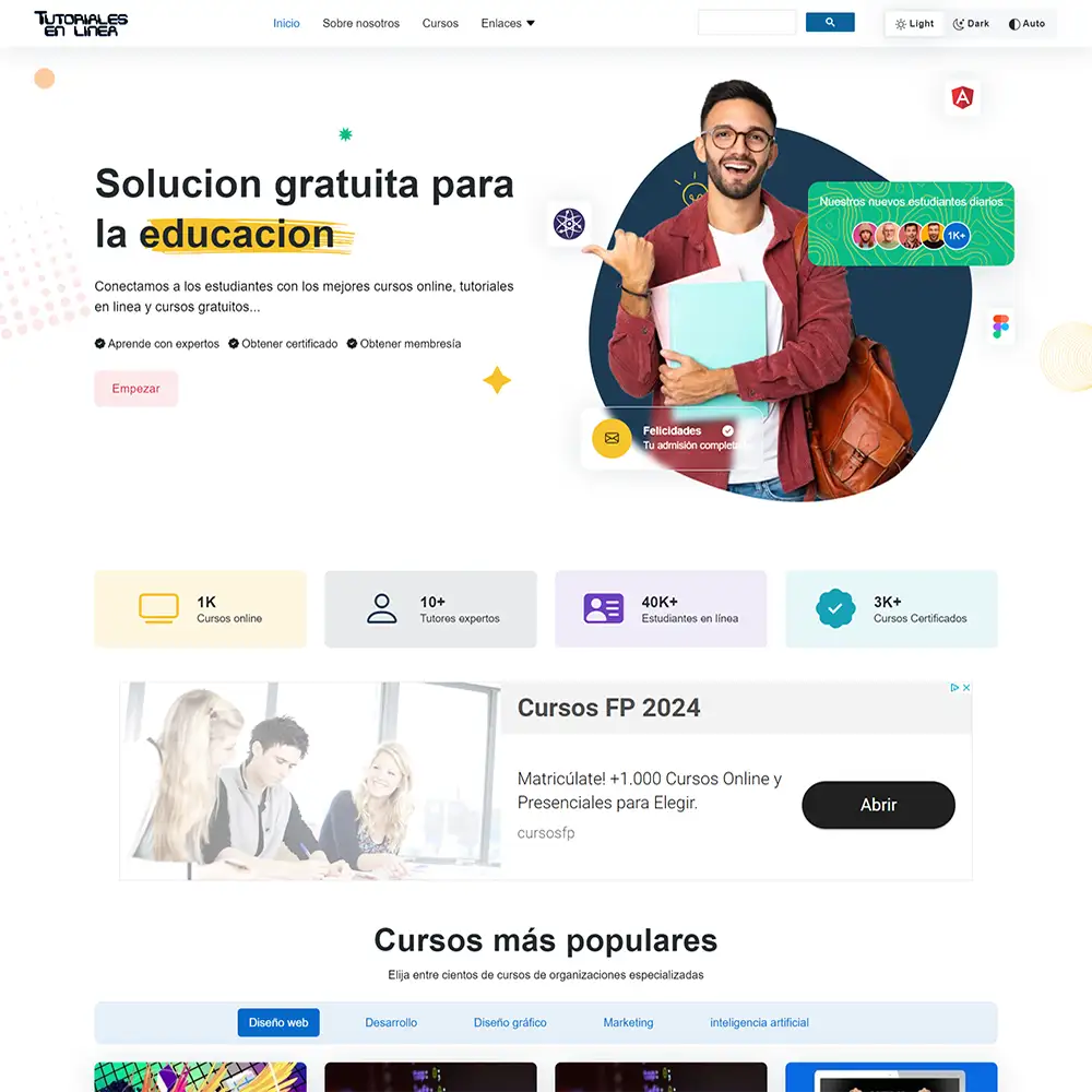 Solucion gratuita para la educacion 🎓 Tutoriales en linea<